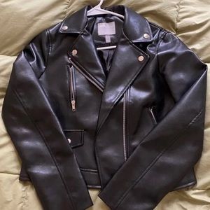 SOLD on Depop | ASOS Faux Black Leather Jacket